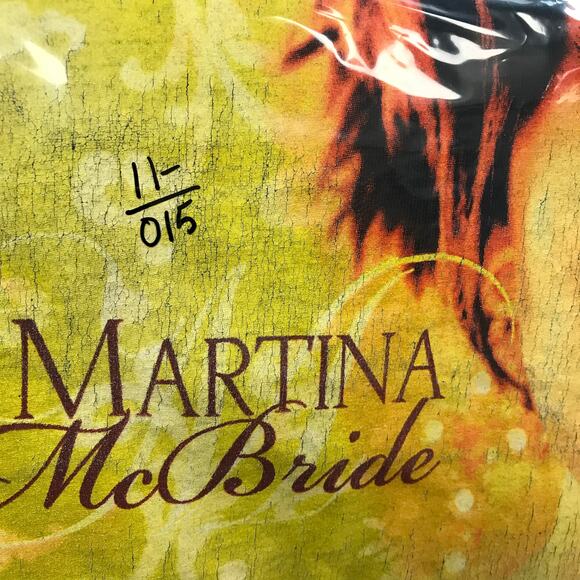 Vintage Martina McBride Concert Band Black Shirt 2X - Picture 9 of 9